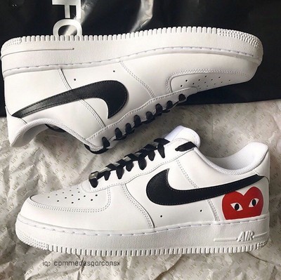 nike air force 1 custom comme des garcons
